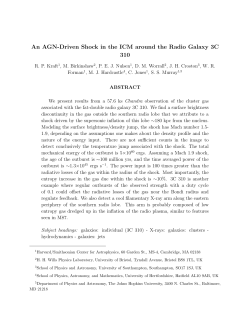 An AGN-Driven Shock in the ICM around the Radio Galaxy 3C 310