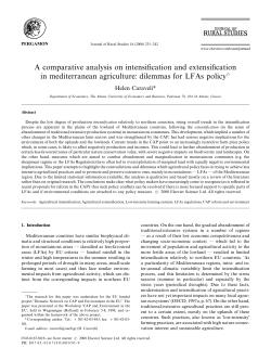 A comparative analysis on intensi"cation and extensi"cation in