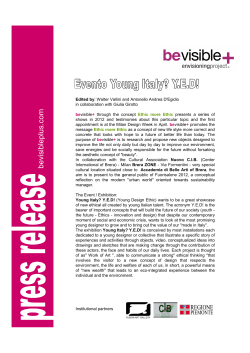 Comunicato Stampa Evento Young Italy YED!