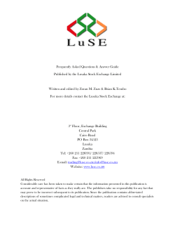 here - Lusaka Stock Exchange