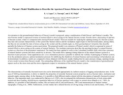 Parson`s Model Modification to Describe the Aperture/Closure