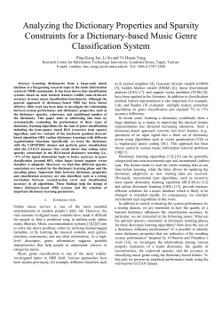 Analyzing the Dictionary Properties and Sparsity Constraints for a