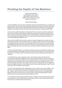 Article on diving Kubla Khan by Stefan Eberhard