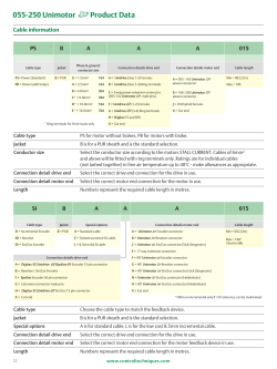 055-250 Unimotor Product Data