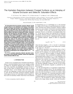 The Hydration Repulsion between Charged Surfaces as an Interplay