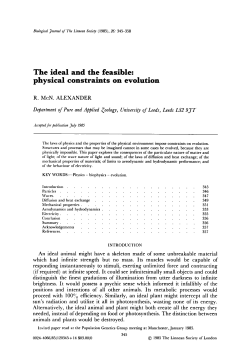 The ideal and the feasible: physical constraints