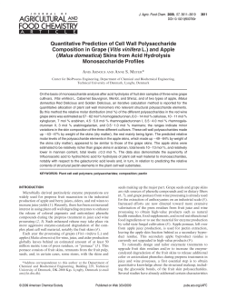 Quantitative Prediction of Cell Wall Polysaccharide Composition in