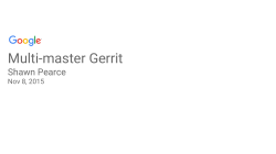 Multi-master Gerrit