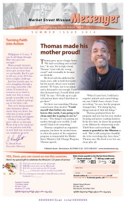 Summer 2014 - Market Street Mission