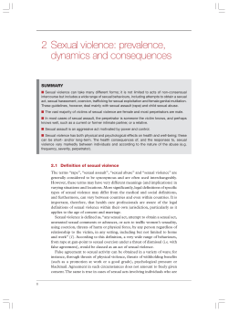 2 Sexual violence - World Health Organization