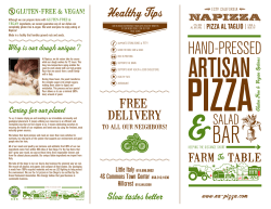 MENU - Napizza