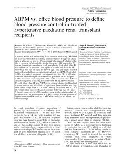 ABPM vs. office blood pressure to define blood