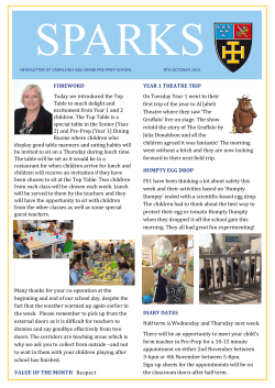 FOREWORD Today we introduced the Top Table to much delight