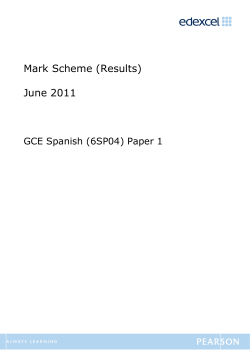 Mark scheme - Edexcel