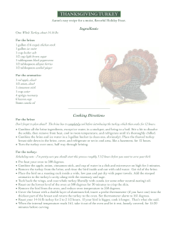Thanksgiving Turkey recipe