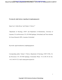 of lymphatic vessels