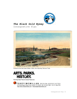 The Black Gold Byway - the Wyoming State Historic Preservation
