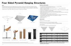 Four Sided Pyramid Hanging Structures