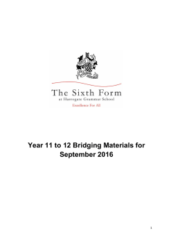 Bridging materials &ndash; Sept 2016