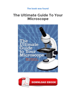 Get Ebooks The Ultimate Guide To Your Microscope