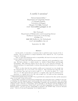 A useful -notation