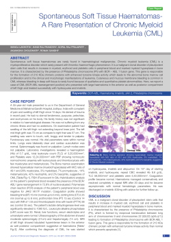 A Rare Presentation of Chronic Myeloid Leukemia (CML)