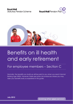 Guide to your ill health benefits