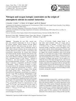 Nitrogen and oxygen isotopic constraints on the origin