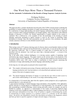 One Word Says More Than a Thousand Pictures