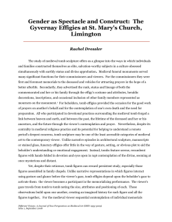 Gender as Spectacle and Construct: The Gyvernay Effigies at St