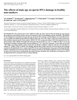 The effects of male age on sperm DNA damage