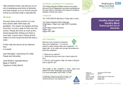 Healthy Heart and Healthy Mind - Wrightington, Wigan and Leigh
