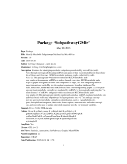 Package `SubpathwayGMir`