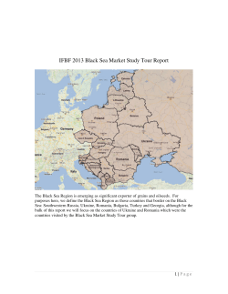 IFBF 2013 Black Sea Market Study Tour Report