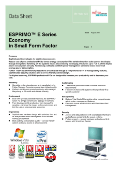 ESPRIMO&trade; E Series Economy in Small Form Factor