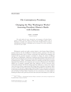 The Contemporary Presidency