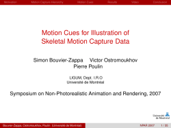 Motion Cues for Illustration of Skeletal Motion Capture Data