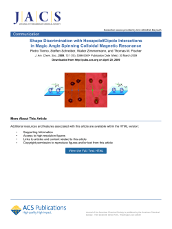 Shape Discrimination with Hexapole#Dipole Interactions in Magic