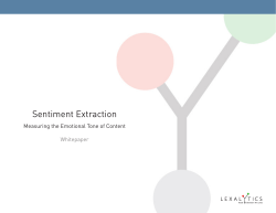 Sentiment Extraction