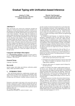 Gradual Typing with Unification-based Inference