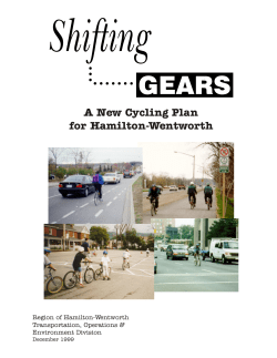 A New Cycling Plan for Hamilton