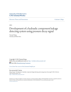 Development of a hydraulic component leakage detecting system