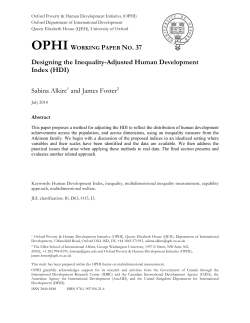 Designing the Inequality-Adjusted Human Development