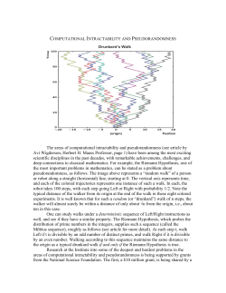 computational intractability and pseudorandomness