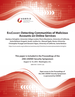 EVILCOHORT: Detecting Communities of Malicious