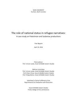 The role of national status in refugee narratives