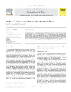 Influence of coal dust on premixed turbulent methane&ndash;air flames