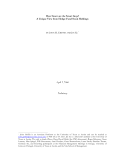 How Smart are the Smart Guys? A Unique View from Hedge Fund