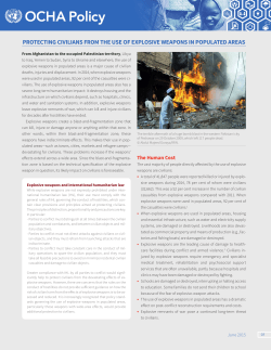 protecting civilians from the use of explosive weapons in