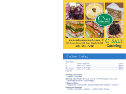 Our Catering Menu - C Salt Gourmet Market
